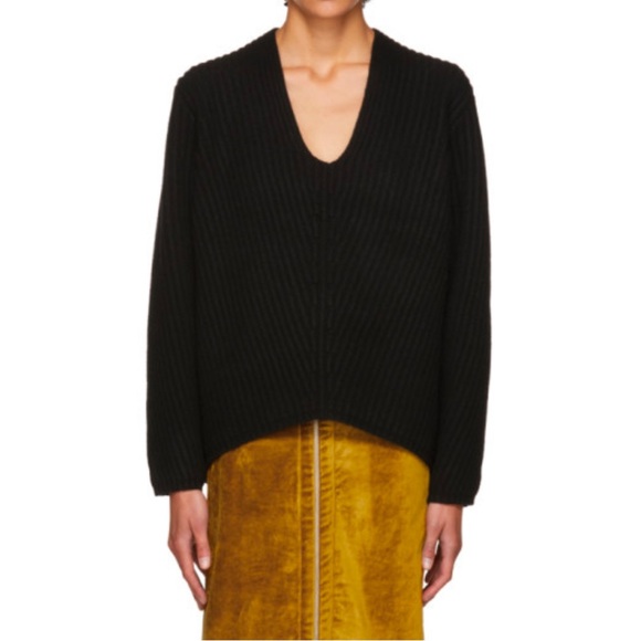 Acne Studios Black V-neck Sweater - Picture 1 of 6